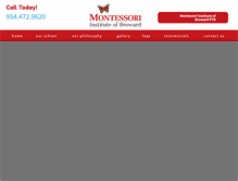 Tablet Screenshot of montessoriinstituteofbroward.com